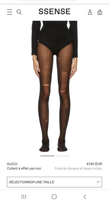 Les collants déchirés à 140 euros, le nouvel 